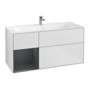 V&B Meuble sous lavabo Finion 119,6x59,1cm, Rg l md b m Lac, blanc m Lac