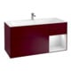 V&B Meuble sous lavabo Finion 119,6x59,1cm, tiroir droite blanc avec Lac, Peo mat-1