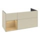 V&B Meuble sous lavabo Finion 119,6x59,1cm, tiroir gauche, gris mat laqué-4