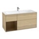 V&B Meuble sous lavabo Finion 119,6x59,1cm, tiroir gauche, placage chêne-1