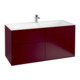 V&B Meuble sous lavabo Finion 119,6x59,1x49,8 cm, Pivoine mat-1