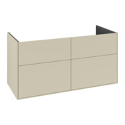 V&B Meuble sous lavabo Finion 119,6x59,1x49,8cm, tiroir gauche, gris moyen, laqué