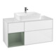 V&B Meuble sous lavabo Finion 120 cm, blanc brillant, laqué-1