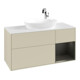 V&B Meuble sous lavabo Finion 120 cm, blanc mat, bleu brillant, gris mat brillant-3