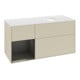 V&B Meuble sous lavabo Finion 120 cm, blanc mat, bleu brillant, gris mat brillant-3