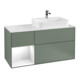 V&B Meuble sous lavabo Finion 120 cm, blanc mat, laque brillante, huile mat-1