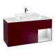 V&B Meuble sous lavabo Finion 120 cm, blanc mat, tiroir droit blanc mat, poignée métal-1