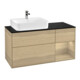 V&B Meuble sous lavabo Finion 120 cm, bleu pâle, droite, Oa ven-1