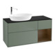 V&B Meuble sous lavabo Finion 120 cm, bleu, placage noyer, huile et laque-1