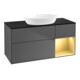 V&B Meuble sous-lavabo Finion 120 cm, éclairage mural, anthracite m.-1
