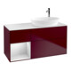 V&B Meuble sous-lavabo Finion 120 cm, éclairage mural, blanc mat, laqué blanc mat, poignée m-1