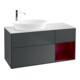 V&B Meuble sous lavabo Finion 120 cm, éclairage mural, laqué blanc mat-1