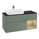V&B Meuble sous lavabo Finion 120 cm, éclairage mural, placage bois, laque huile-1