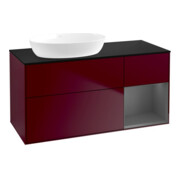 V&B Meuble sous-lavabo Finion 120 cm, Pl b m, Reg anthracite m Lac, Peo m