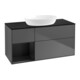 V&B Meuble sous lavabo Finion 120 cm, Pl b m, Reg bla m Lac, Anthrac. m-1