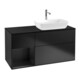 V&B Meuble sous lavabo Finion 120 cm, Pl b m, Reg bla m Lac, bla m Lac-1