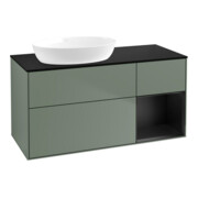 V&B Meuble sous lavabo Finion 120 cm, Pl b m, Reg bla m Lac, Oli. m Lac