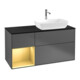 V&B Meuble sous lavabo Finion 120 cm, Pl b m, Reg gol m Lac, Anthrac. m-1