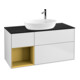 V&B Meuble sous lavabo Finion 120 cm, Pl b m, Rég gol m Lac, blanc m Lac-1