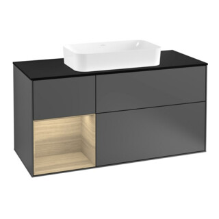 V&B Meuble sous lavabo Finion 120 cm, Pl b m, Rég li Oa ven, Anthrac. m