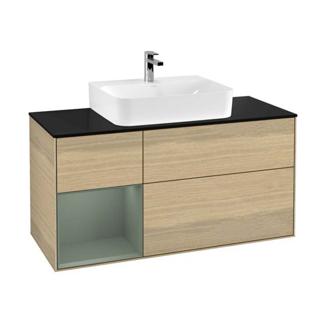 V&B Meuble sous-lavabo Finion 120 cm, Pl b m, Reg li Oli. m Lac, Oa ven