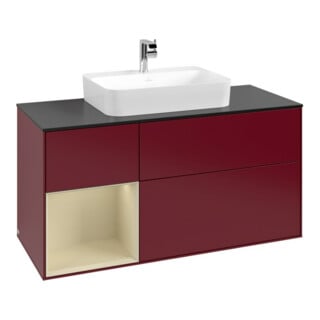 V&B Meuble sous lavabo Finion 120 cm, Pl b m, Reg li si Gr m Lac, Peo m