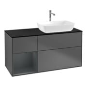 V&B Meuble sous-lavabo Finion 120 cm, Pl b m, Reg md m Lac, Anthrac. m