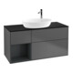 V&B Meuble sous lavabo Finion 120 cm, Pl b m, Reg md m Lac, Anthrac. m-1