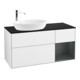V&B Meuble sous lavabo Finion 120 cm, Pl b m, Reg md m Lac, blanc brillant Lac-1