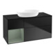 V&B Meuble sous-lavabo Finion 120 cm, Pl b m, Rég Oli. m Lac, bleu m Lac-1