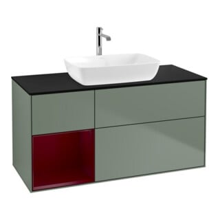 V&B Meuble sous lavabo Finion 120 cm, Pl b m, Reg Peo m Lac, Oli. m Lac