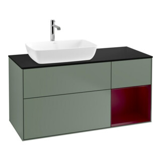 V&B Meuble sous lavabo Finion 120 cm, Pl b m, Reg Peo m Lac, Oli. m Lac