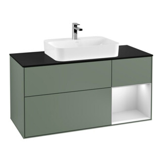 V&B Meuble sous lavabo Finion 120 cm, Pl b m, Rég re bl. m, Oli. m Lac