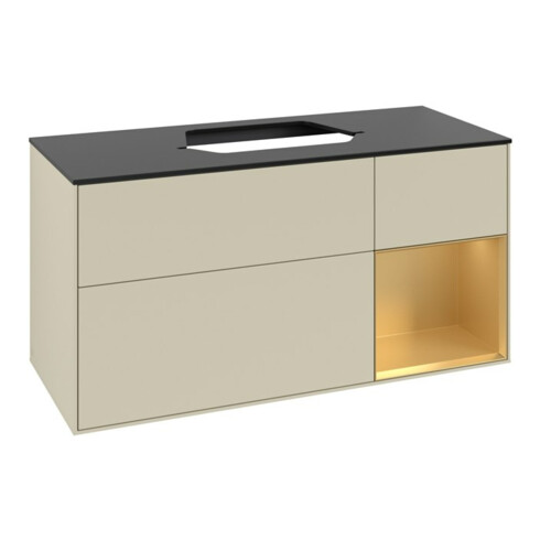 V&B Meuble sous-lavabo Finion 120 cm, Pl b m, Reg re gol m, si Gr m Lac