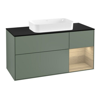 V&B Meuble sous lavabo Finion 120 cm, Pl b m, Reg re Oa ven, Oli. m Lac