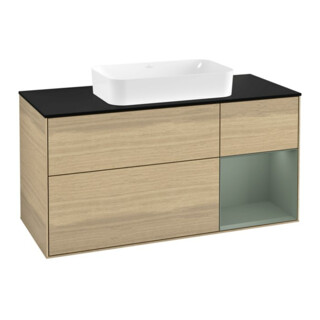 V&B Meuble sous-lavabo Finion 120 cm, Pl b m, Rég re Oli. m Lac, Oa ven