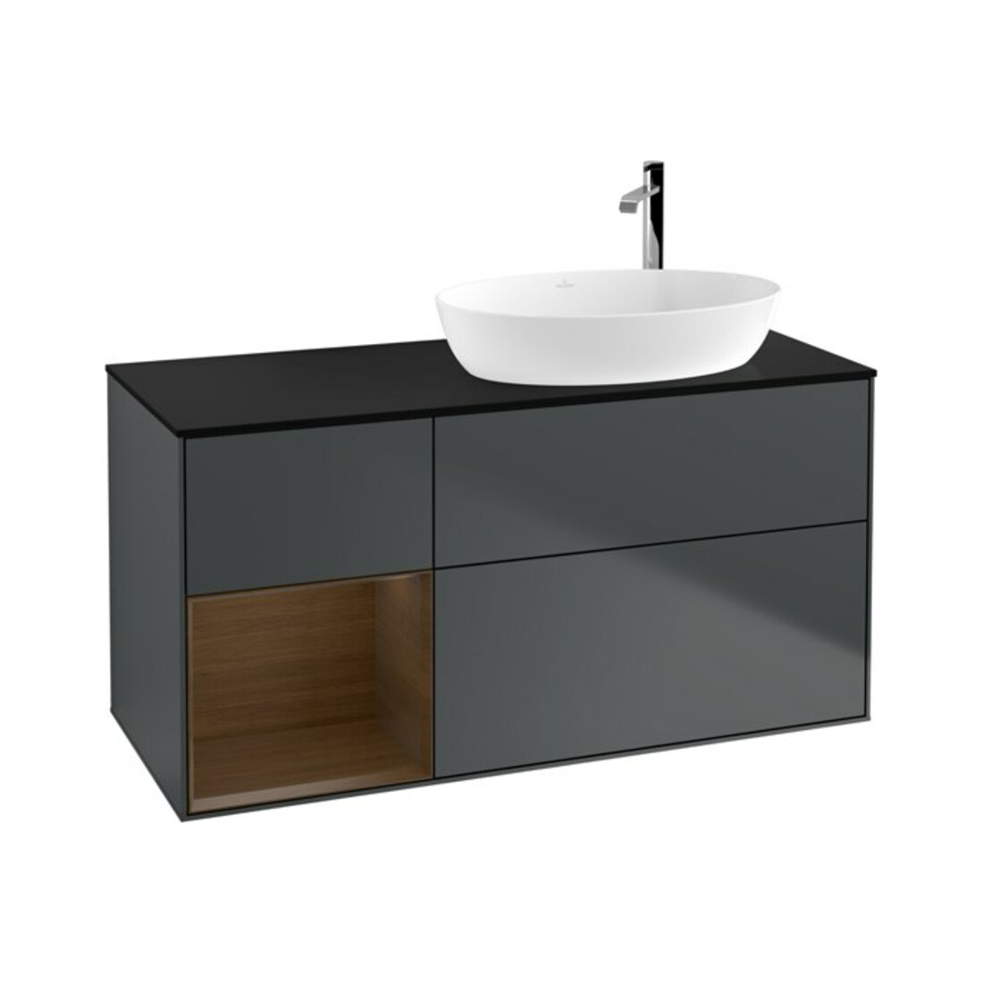 V&B Meuble sous lavabo Finion 120 cm, Pl b m, Reg wal ven, md bl. m Lac