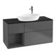 V&B Meuble sous lavabo Finion 120 cm, Pl b m, Rg A m Lac, Anthrac. m-1
