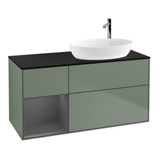V&B Meuble sous lavabo Finion 120 cm, Pl b m, Rg A m Lac, Oli. m Lac