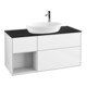 V&B Meuble sous-lavabo Finion 120 cm, Pl b m, Rg blc m laq, glblc laq-1