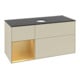 V&B Meuble sous lavabo Finion 120 cm, Pl b m, Rg doré m Lac, si Gr m Lac-3