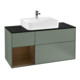 V&B Meuble sous lavabo Finion 120 cm, Pl b m, Rg g chêne, Oli. m Lac