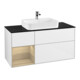V&B Meuble sous lavabo Finion 120 cm, Pl b m, Rg g Oa ven, blanc brillant-1