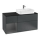V&B Meuble sous lavabo Finion 120 cm, Pl b m, Rg l A m, md bl. m Lac-1