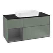V&B Meuble sous lavabo Finion 120 cm, Pl b m, Rg l A m, Oli. m Lac