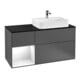 V&B Meuble sous lavabo Finion 120 cm, Pl b m, Rg l g w Lac, Anthrac. m-1