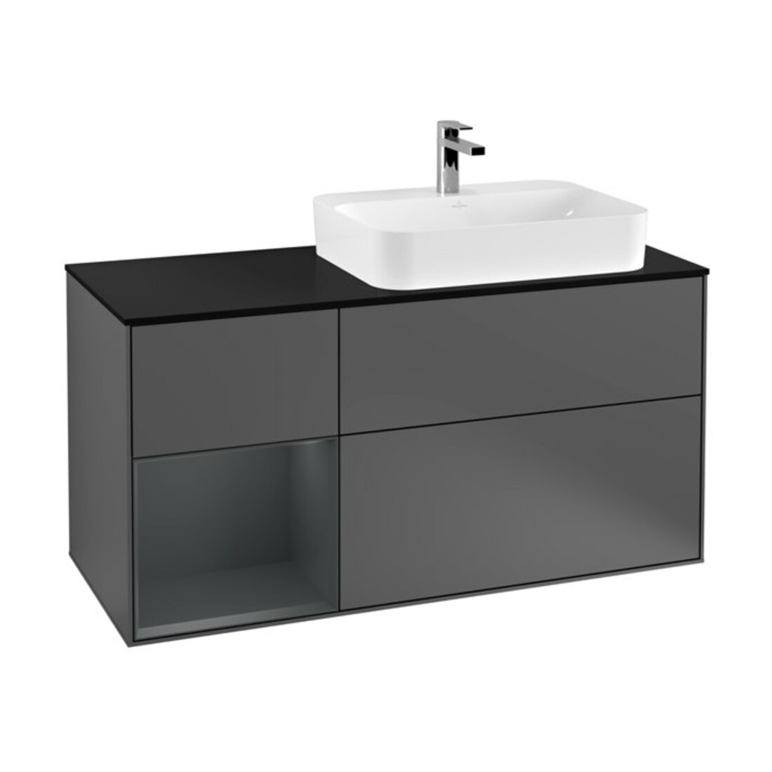 V&B Meuble sous lavabo Finion 120 cm, Pl b m, Rg l md b m La, A m