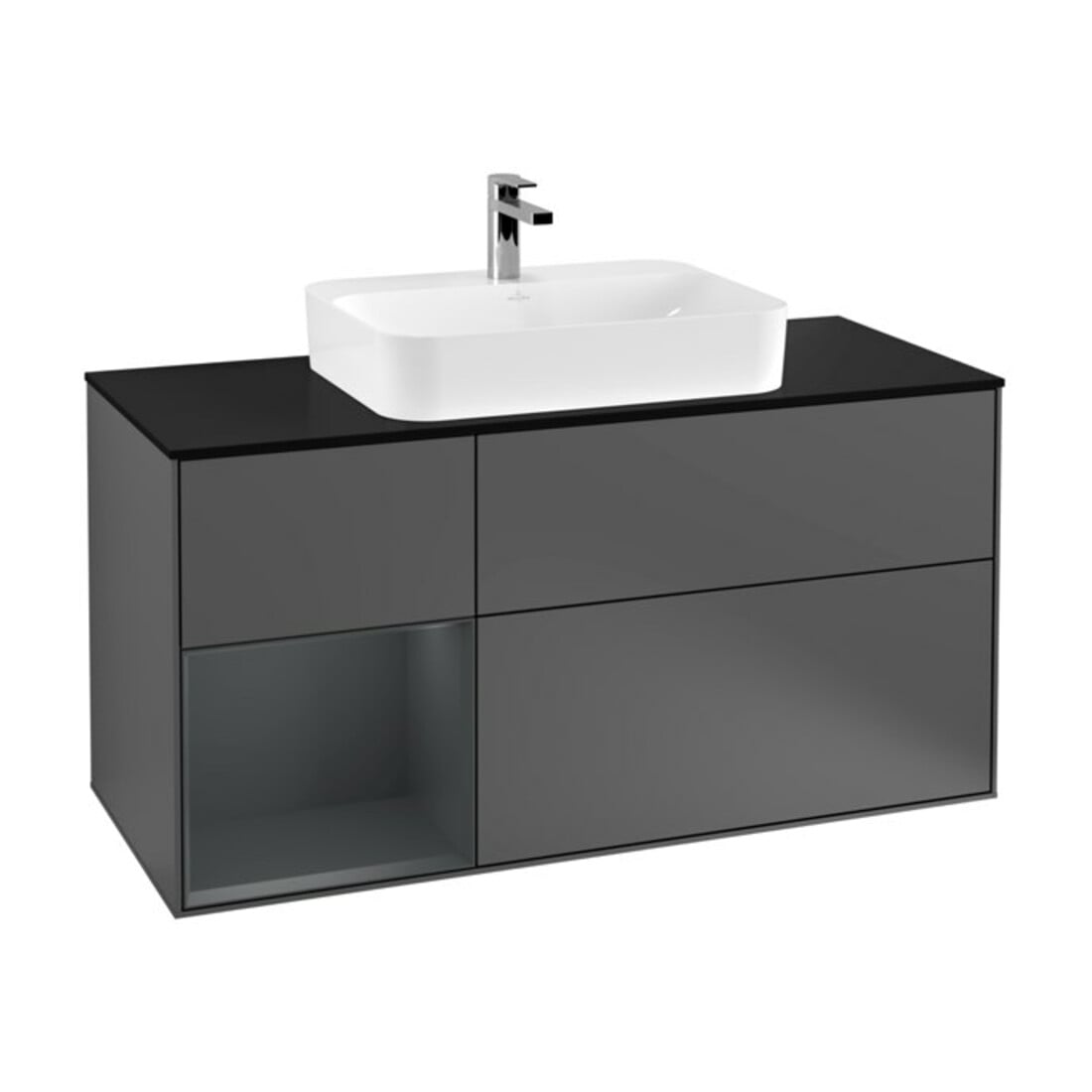 V&B Meuble sous lavabo Finion 120 cm, Pl b m, Rg l md b m La, A m