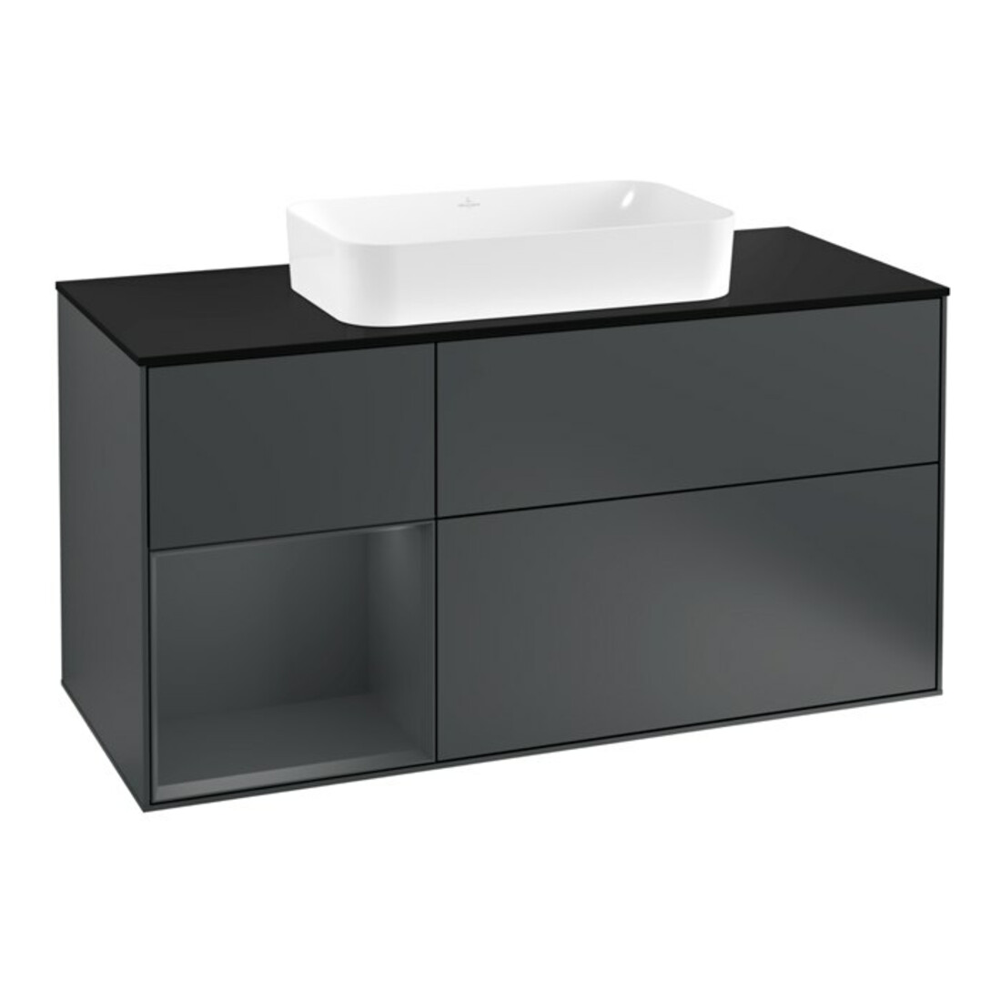 V&B Meuble sous lavabo Finion 120 cm, Pl b m, Rg l md b m La, md b m La