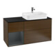 V&B Meuble sous lavabo Finion 120 cm, Pl b m, Rg l md b m Lac, noyer ven-1